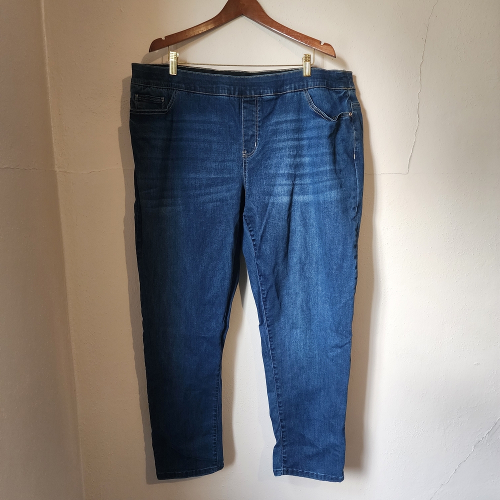 Croft & Barrow Blue Straight Leg Jeans Size 20